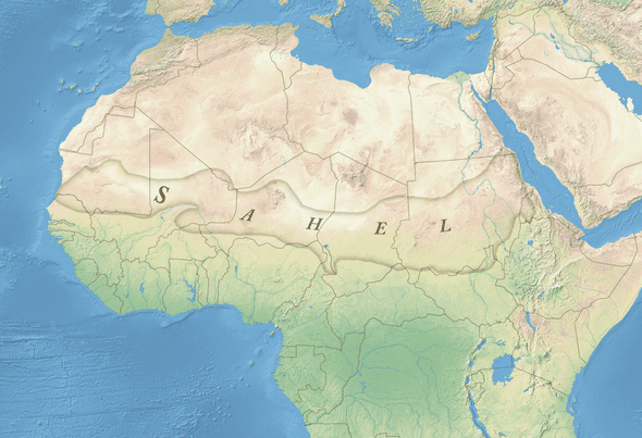 Mapa do Sahel