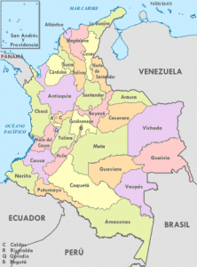 Colombia administrative divisions   es   colored box svg  222x300